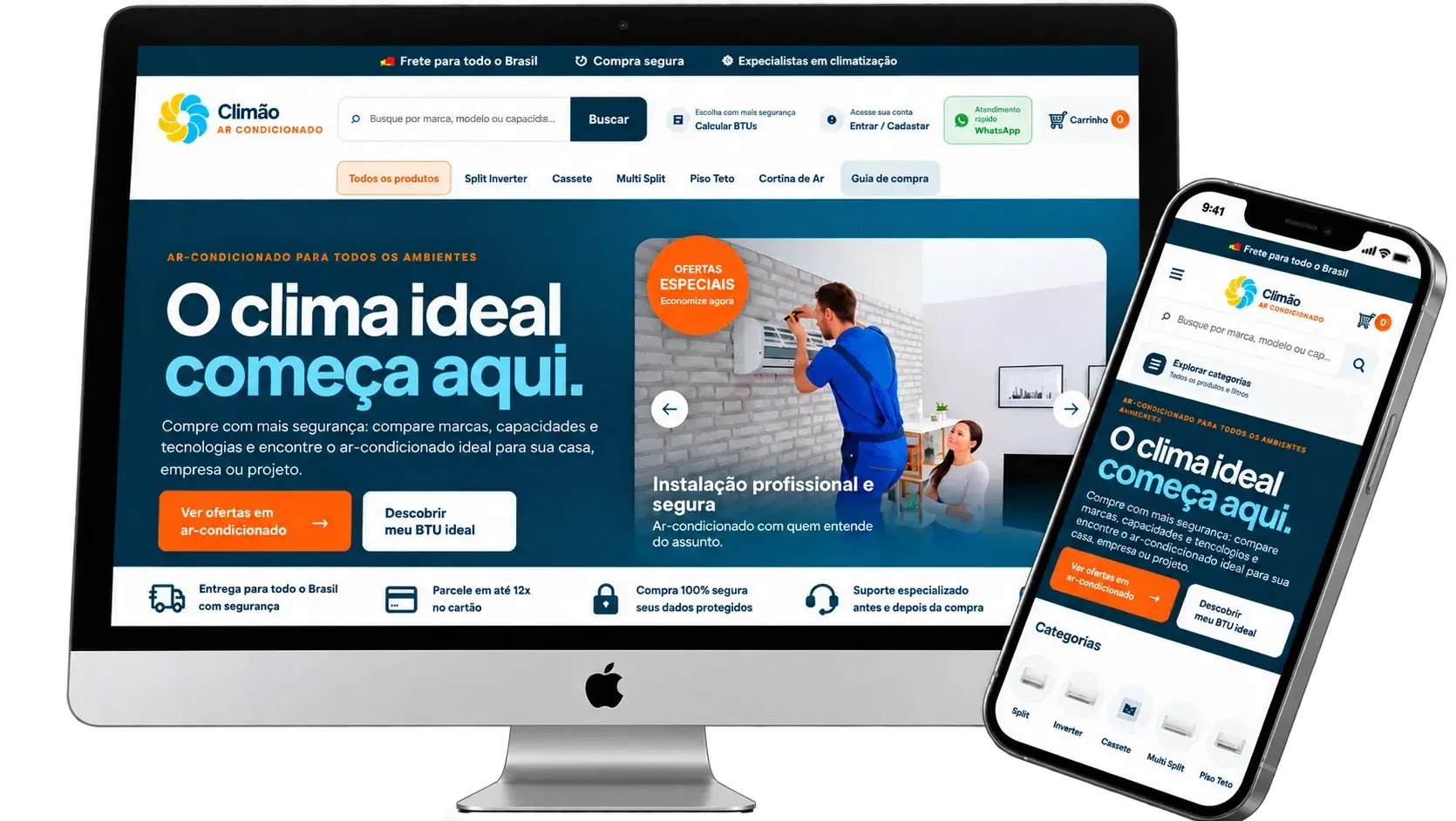 Climão Ar Condicionado em iMac e iPhone